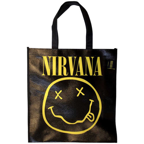 Nirvana - Eco Shopper-Yellow Happy Face-Tote Bag (UK Import)