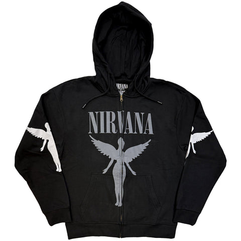Nirvana - In Utero Mono - Zip Hoodie (UK Import)