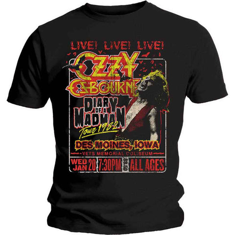 Ozzy Osbourne - Diary of a Madman Tour T-Shirt (UK Import)