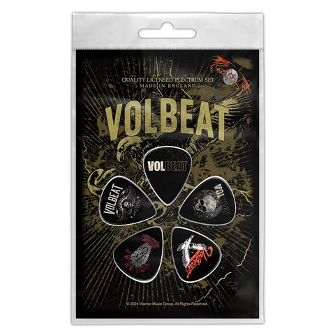 Volbeat-Guitar Pick Set-UK Import-5 Picks-1mm-Licensed New