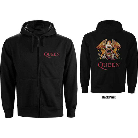 Queen - Classic Crest - Zip Hoodie (UK Import)