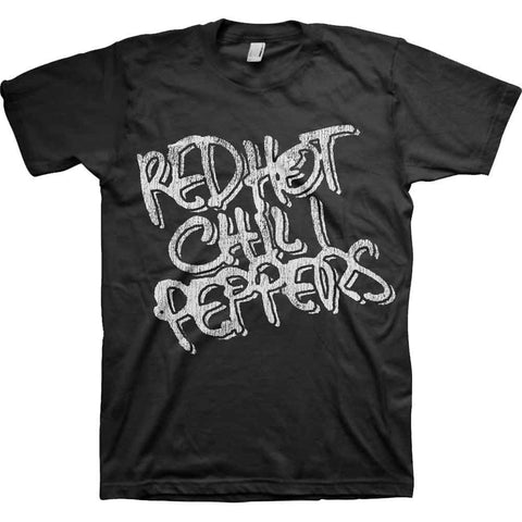 Red Hot Chili Peppers - Black & White Logo T-Shirt (UK Import)