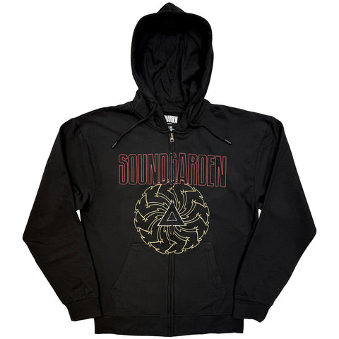 Soundgarden - Spiral & Logo - Zip Hoodie (UK Import)