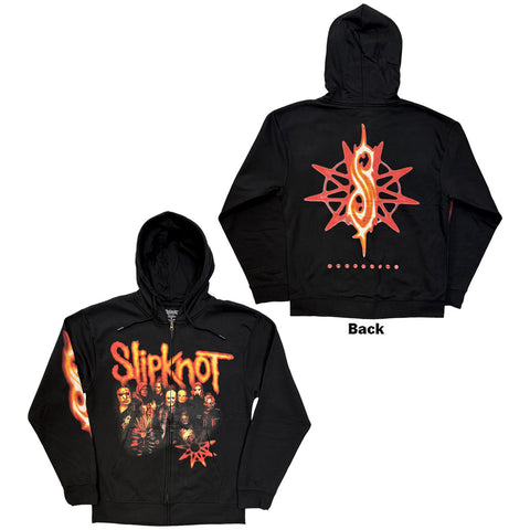 Slipknot - The End So Far Group Photo Nonagram - Zip Hoodie (UK Import)