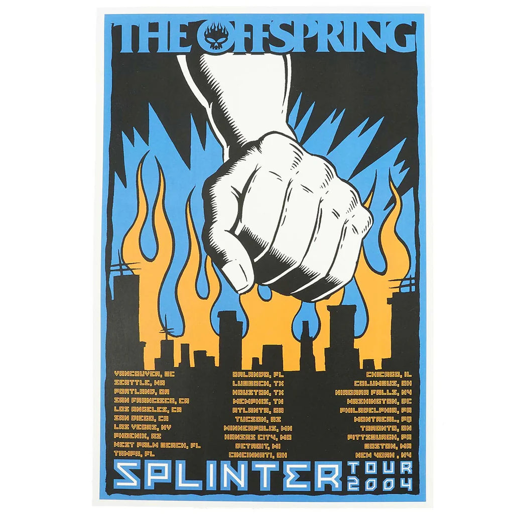 The Offspring - Splinter Tour (Blue) - Wall Poster – Rock Merch Universe