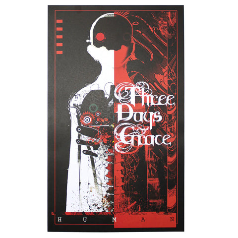 Three Days Grace - Human Lithograph (13''x21'') - Wall Poster