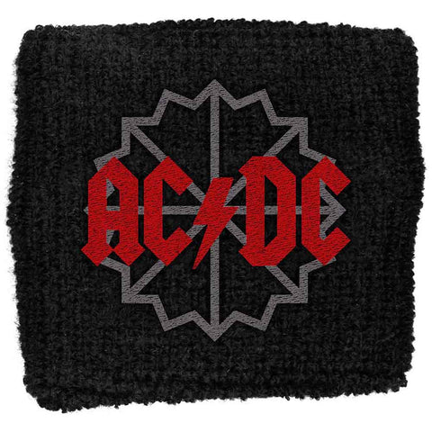 AC/DC - One - Black Ice Logo Cloth Wristband - Sweatband (UK Import)