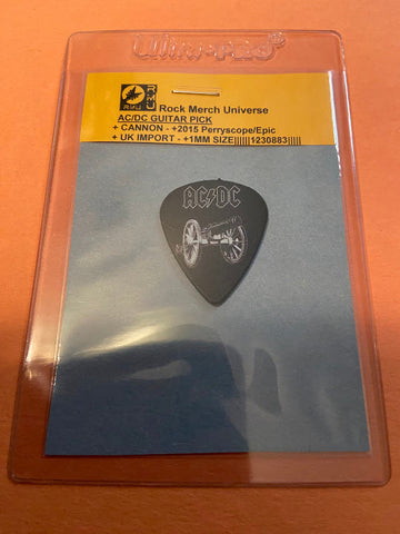 AC/DC-Guitar Pick-UK Import-Cannon FTATR-Labeled_Licensed-New In UltraPro Holder
