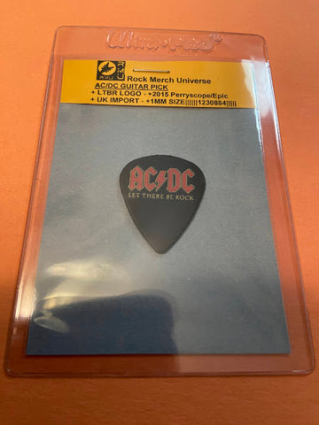 AC/DC-Guitar Pick-UK Import-Let There Be-Labeled_Licensed-New In UltraPro Holder