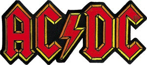 AC/DC - Red Logo - Large 8 Inch - Collector's - Back Patch