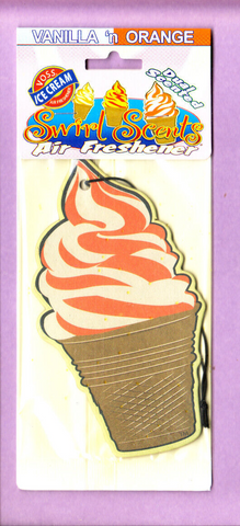 Air Freshener-Voss-Ice Cream-Swirl Scents-Vanilla Orange-Licensed