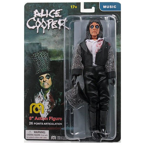 Alice Cooper - Action Figure - 8 Inch - With Hat- 26 Point-Licensed-New In Pack