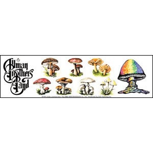 The Allman Brothers - Logo With Mushrooms - Sticker