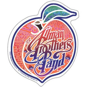 The Allman Brothers - Peach Logo - Sticker