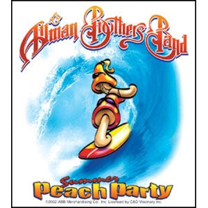 The Allman Brothers - Surfin Peach Party - Sticker