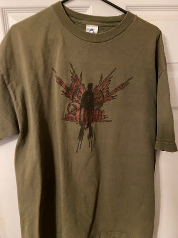 Atreyu-T-Shirt-Tee-Green DGrip Wings T-Shirt