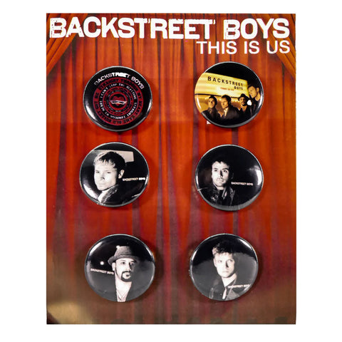 Backstreet Boys - 6 Pinback Style - Button Badge Set