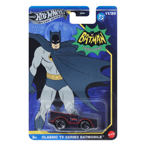 Batman-Die-Cast-DC-Batmobile-Classic-Hot Wheels-SilverSeries-Mattel