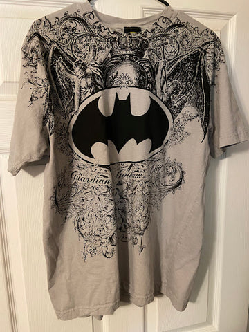 Batman - T-Shirt-Tee-Gray/Black-Gotham City T-Shirt
