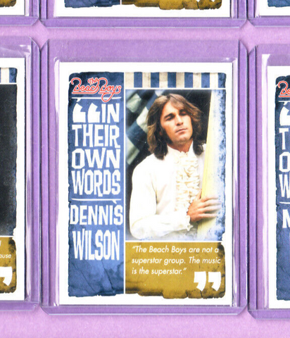 Beach Boys-Trading Card-*Own Words-Dennis Wilson*-#9-Licensed-Panini-2013-Mint