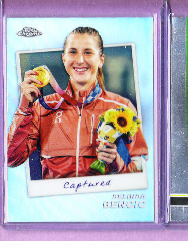 Belinda Bencic-2024 Topps Chrome Captured Tennis Card-WTA-#CTD-BB-Mint Condition