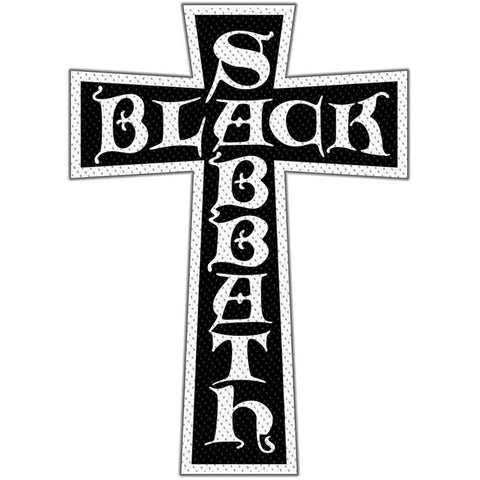 Black Sabbath - Patch - Woven - Cross-Standard Logo-Collector's-UK Import