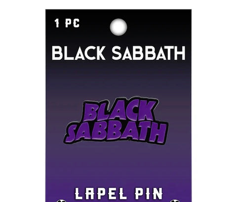 Black Sabbath - Purple Logo - Lapel Pin Badge