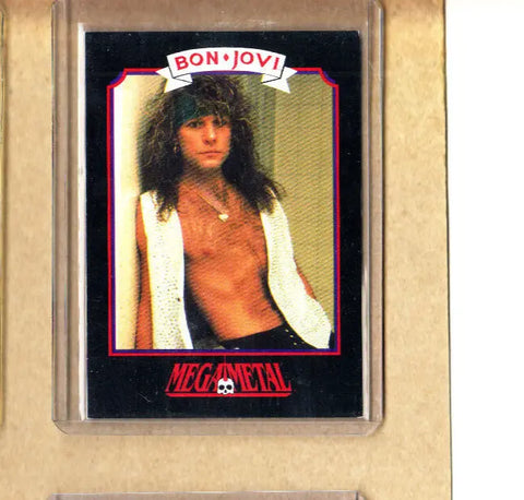 Bon Jovi-Trading Card-Jon Bon Jovi-#5-Official Licensed-Authentic-Impel-MM-1991