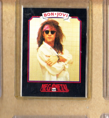 Bon Jovi-Trading Card-Jon Bon Jovi-#7-Official Licensed-Authentic-Impel-MM-1991