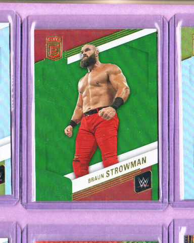 Braun Strowman-*Green* 2023 Panini Donruss Elite WWE Card-#24-Mint