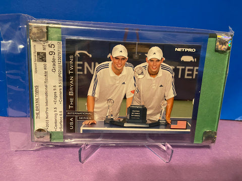 The Bryan Twins-2003 NetPro Tennis Rookie-#80-Graded Card-9.5-MT+-USS_1230787