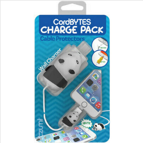 Cable Protectors Charge Pack-Panda-Licensed-New In Pack