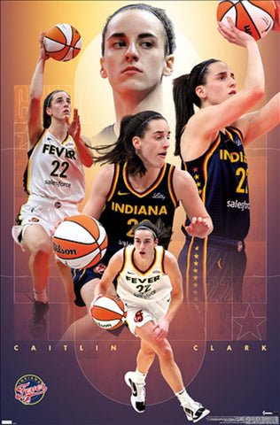 Caitlin Clark - Poster - WNBA - Fever-Wall-Licensed-New In Plastic-Rolled