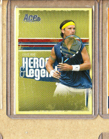 Carlos Moya-2006 Ace Authentic Tennis Card-#63-Spain-NMMT