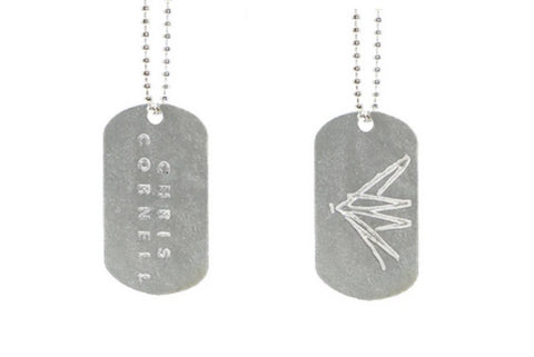 Soundgarden-Chris Cornell-Necklace-Pendant-DogTag-Logo-Collector's