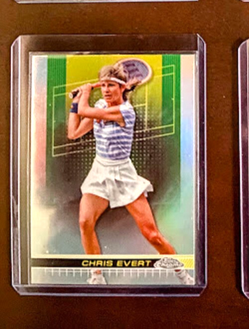 Chris Evert-2024 Topps Chrome *Refractor* Tennis Card-WTA-#166-Mint