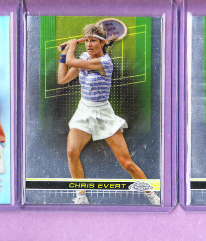 Chris Evert-2024 Topps Chrome Tennis Card-WTA-#166-Mint Condition