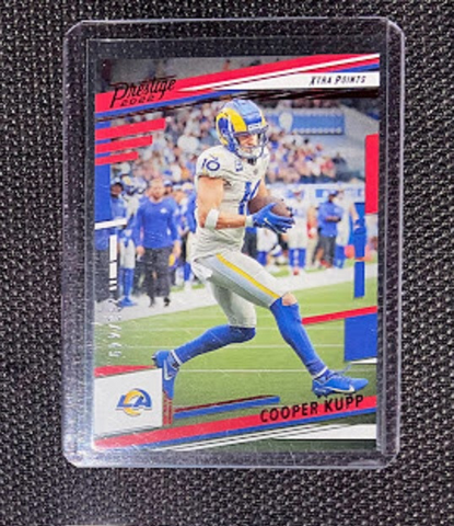 Cooper Kupp-2022 Prestige XPoints Red-Numbered 293/449 Card-#163-Rams-Mint