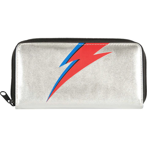 David Bowie - Bolt Silver Zip - Wallet