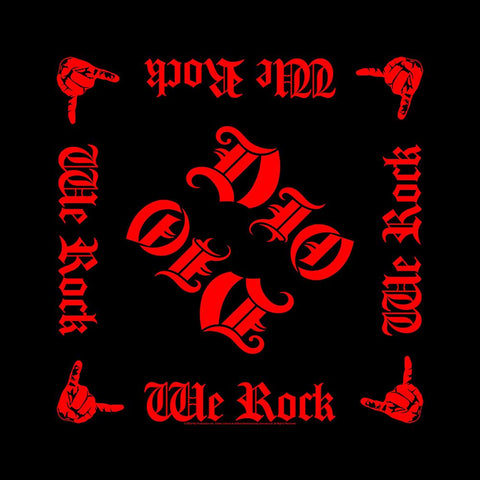 DIO - We Rock Logo Bandana (UK Import)