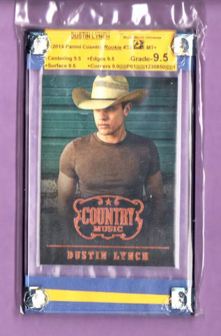 Dustin Lynch-Rookie-2014 Panini Country-Graded Card-RMU-9.5-MT+-1230850