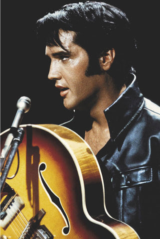 Elvis Presley - Poster - The King Live- Licensed-New In Plastic-Rolled-24x36