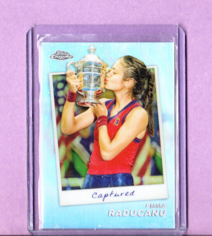 Emma Raducanu-2024 Topps Chrome Captured Tennis Card-WTA-#CTD-EM-Mint