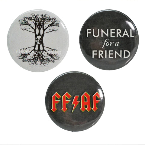 Funeral For A Friend - Logo Art - 3 Button Badge Set