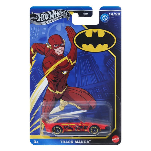Flash-Die-Cast-DC-Batman-Track Manga-Hot Wheels SilverSeries-Mattel