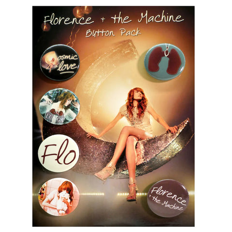 Florence + The Machine - Pinback Style Button Badge Set