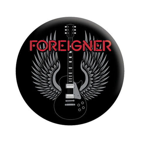 Foreigner - Guitar Wings Pinback Button Badge (Pack Of 2)
