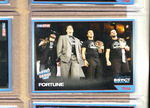 Fortune-AJ Styles/Kazarian/Roode-2011 TNA Impact TriStar Signature Card-#82-Mint