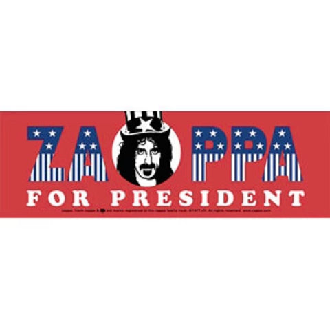 Frank Zappa - For President - Sticker