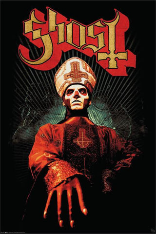 Ghost - Poster - Logo -Papa- Licensed-New In Plastic-Rolled-22x34